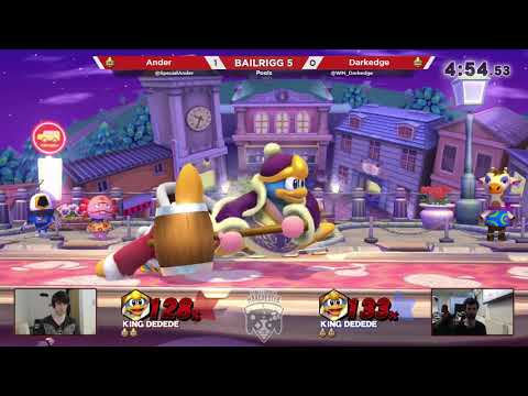 Bailrigg 5 - Ander (Cloud, King Dedede) Vs. Darkedge (King Dedede, Cloud) - Smash U - Pools
