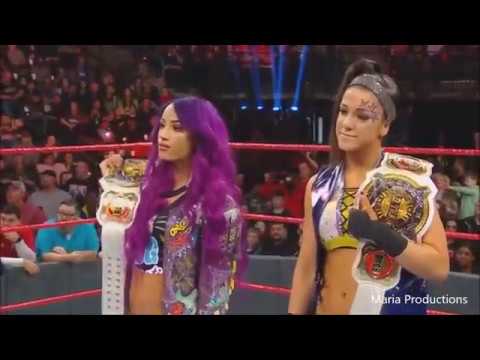 Trish Stratus and Lita return to confront Sasha Banks and Bayley