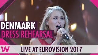 Denmark: Anja Nissen "Where I Am" grand final dress rehearsal @ Eurovision 2017