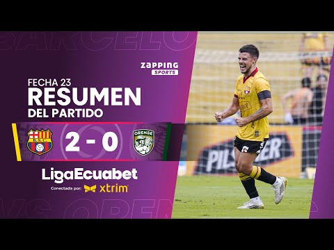 Barcelona SC 2 - 0 Orense SC / Fecha 23 / Liga Ecuabet conectada por Xtrim