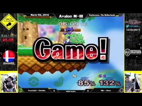 Avalon M-III - FrozenLight + Däumling Vs $tijn + Jimmy - SSBM Doubles Winners R4