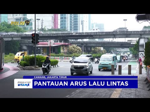 NTMC POLRI - PANTAUAN ARUS LALU LINTAS SORE DI CAWANG, JAKARTA TIMUR