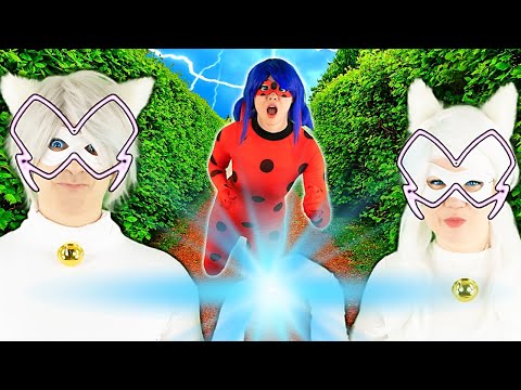 EVIL CAT BLANC Meets LADY BLANC! | Teen Cosplay