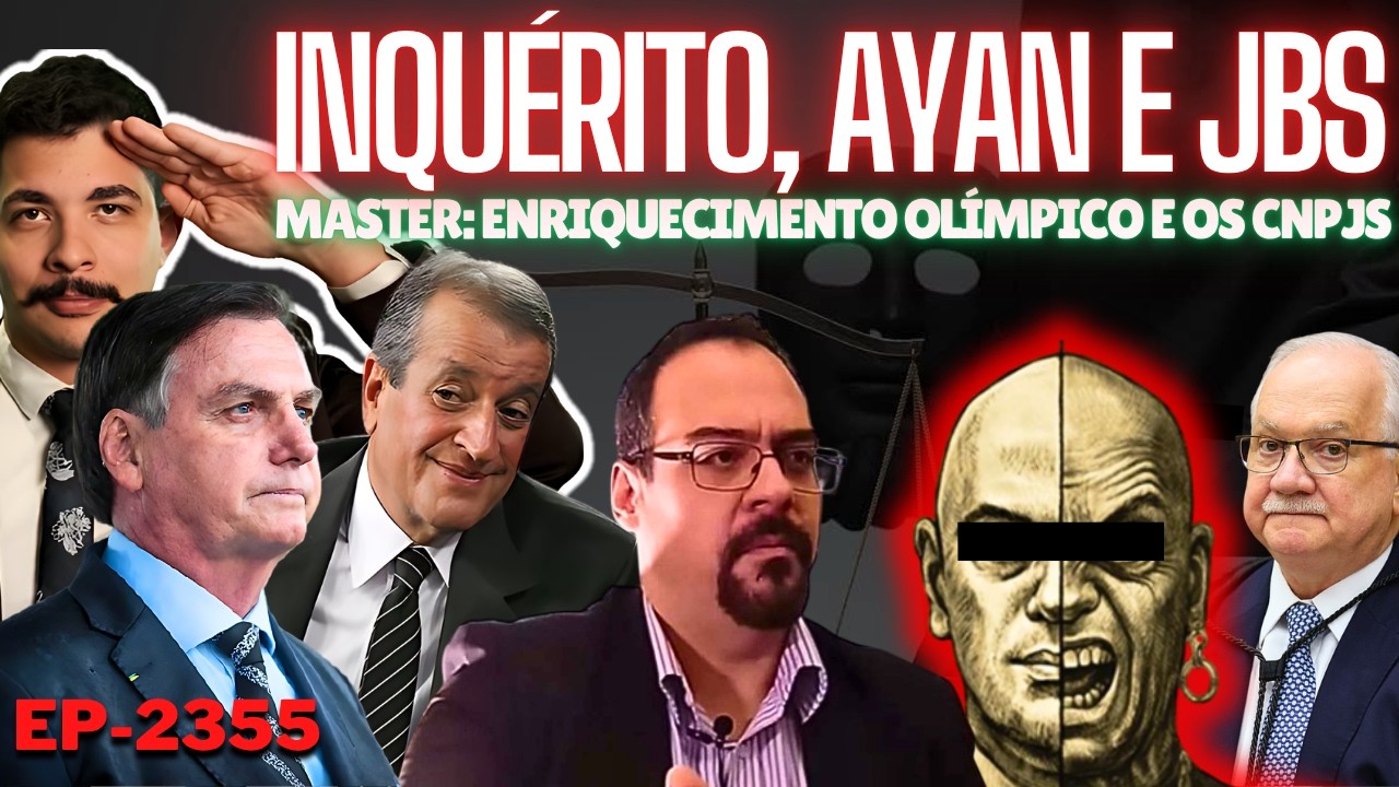 Inquérito: o HUMOR pra ACABAR, a VOLTA de AYAN e a JBS + Master: Enriquecimento OLÍMPICO e os CNPJs.