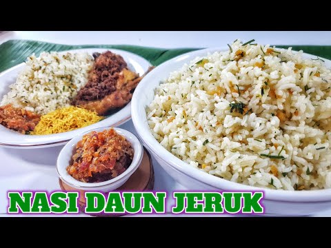 CARA MEMBUAT NASI DAUN JERUK  || RESEP NASI GURIH DAUN JERUK   ENAK & PRAKTIS
