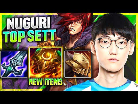 NUGURI PICKS SETT WITH NEW ITEM SUNFIRE AEGIS! - DWG Nuguri Plays Sett Top vs Jayce!