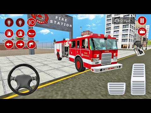 Real Fire Truck Driving Simulator 2020 - Fire Fighting Android Gameplay