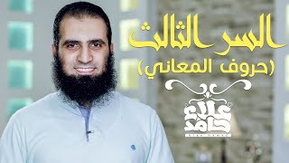 صورة السر الثالث  لفهم القرآن | فهم حروف المعاني💖| كتاب المراحل الثمان لطالب فهم القرآن|علاء حامد