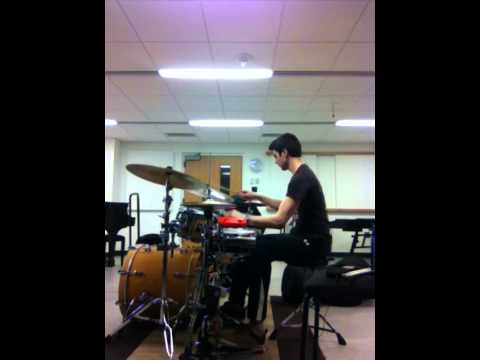Left Foot Clave drum set solo