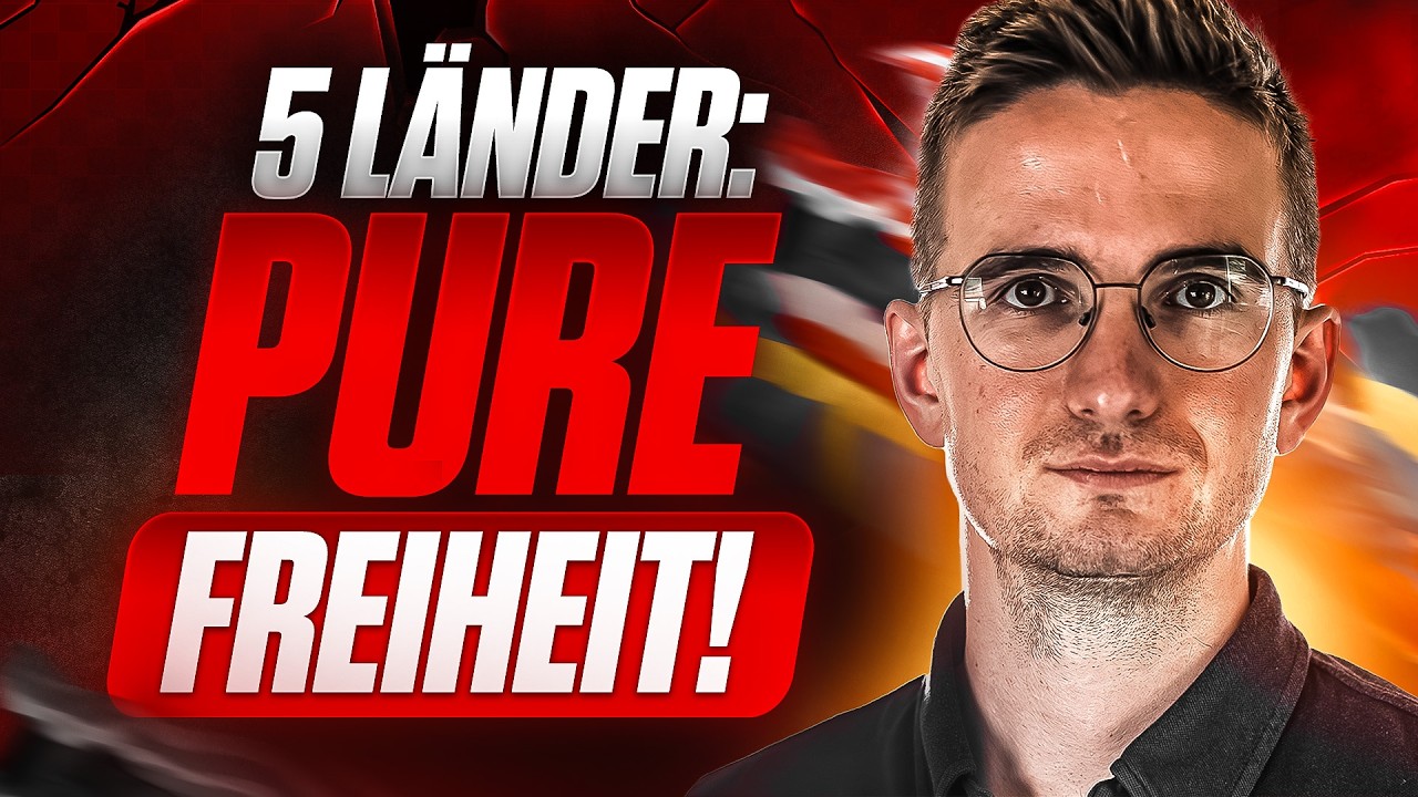 FREIHEIT statt KONTROLLE: Die 5 besten Länder zum Auswandern!