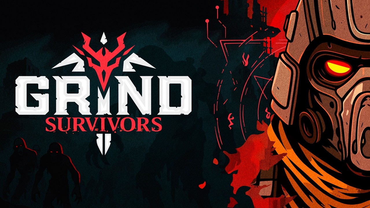Thumbnail for Grind Survivors trailer showing armored slayers fighting demon hordes.