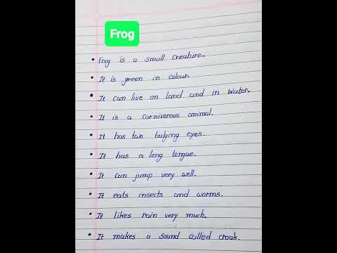 10 Lines Essay On Frog | Frog Essay In English | Essay On Frog, Frog Essay, Essay On Frog In English