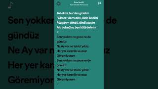 YÜZYÜZEYKEN KONUŞURUZ ‘DİNLE BENİ Bİ’ ŞARKI SÖZLERİ ✨#yüzyüzeykenkonuşuruz #dinlebenibi #şarkı