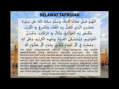 Selawat Tafrijiyah 100 kali