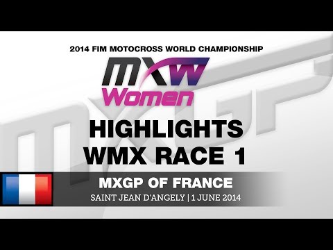 WMX of France 2014 WMX Race 1 Highlights - Motocross