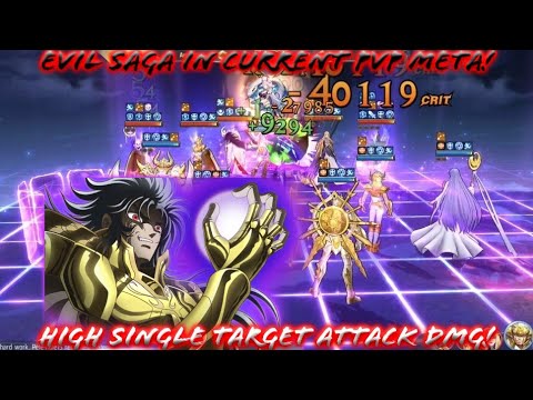 Saint Seiya: Awakening (KOTZ) - Evil Saga in Current PvP Meta! High Single Target Attacker DMG!