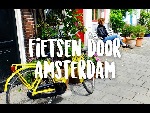 Op de fiets door Amsterdam