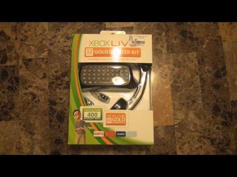 Xbox Live 12 Month Gold Starter Kit Unboxing!!!!
