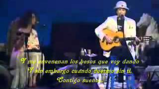 Joaquin Sabina english/español lyrics letra ingles Y SIN EMBARGO LIVE