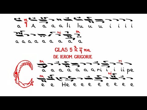 Heruvic, glas 5, de Ierom. Grigorie