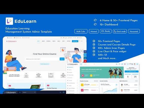 Education Dashboard Bootstrap 5 Admin Template with RTL Light Theme