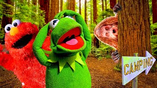 Elmo and Kermit The Frog See BIGFOOT While Camping?!