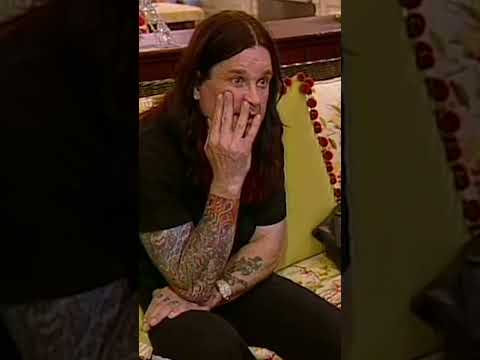 Ozzy Osbourne watching himself back