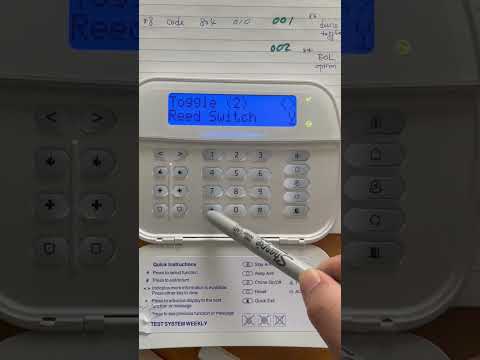 DSC NEO wireless contact reed switch and external input programming