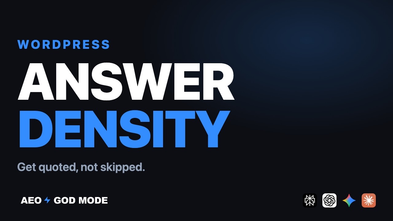 How to Use Answer Density Score on WordPress