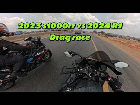 2023 S1000RR VS 2024 Yamaha R1 Ultimate Drag race