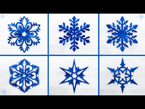 Most Beautiful Snowflakes Ever - 6 Amazing Snowflakes - Christmas Decorations