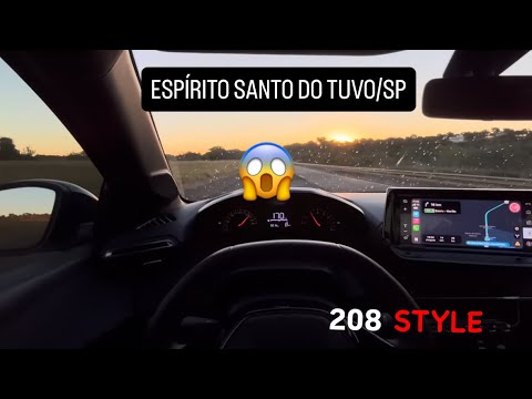 🔥 Até Espirito Santo do Turvo/SP Peugeot 208 Style 1.0 2024 l Teste de Longa Duração