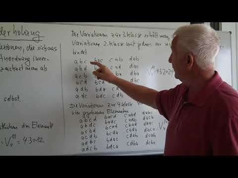 Variationen ohne Wiederholung -Kombinatorik