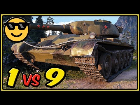 T-54 first prototype - 1 vs 9 - 12 Kills - World of Tanks Gameplay
