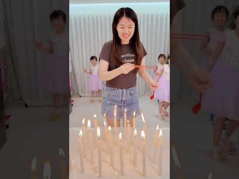 Blow out the candles challenge! Who has the most practical props