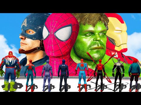 TEAM SPIDER MAN VS MARVEL AVENGERS | SUPERHEROES EPIC BATTLE