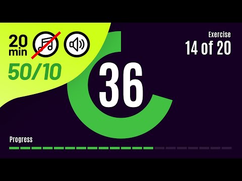 20 min - 50/10 HIIT TIMER Without Music