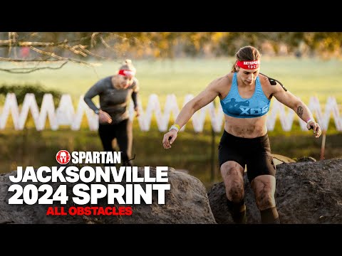 SPARTAN RACE JACKSONVILLE SPRINT 2024 | ALL OBSTACLES