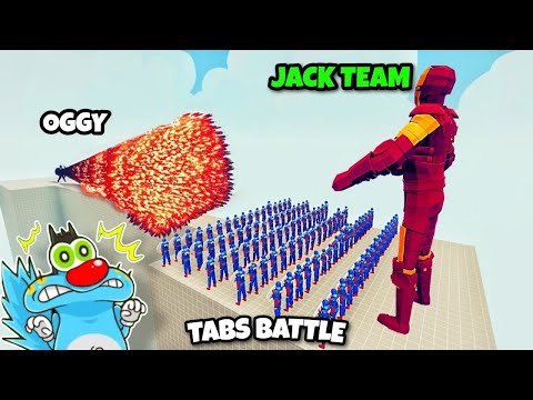 JACK 100x CAPTAIN AMERICA + GIANT IRONMAN vs OGGY EVERY GODS - Totally Accurate Battle Simulator