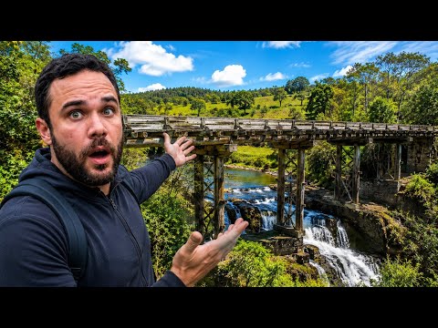A Ponte Antiga na Cachoeira em Perdigão - Minas Gerais