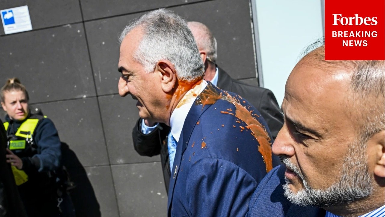 Video | Red Liquid Was Thrown On Reza Pahlavi, Son Of Iran's Former Shah, During An Event In Berlin, Germany