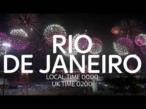 New Year's Fireworks Around The World In Sixty Seconds