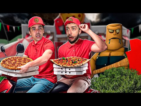 VIREI ENTREGADOR DE PIZZA NO ROBLOX *Last Order (survival puzzle obby)