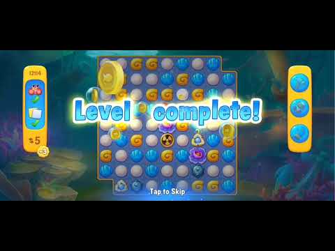 Fishdom Easy Level 12114 (with full seashell)  @choraelmin