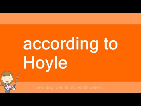 according to Hoyle