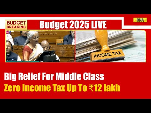Union Budget 2025: Zero Income Tax Up To 12 Lakh, FM Nirmala Sitharaman Makes Big Announcement