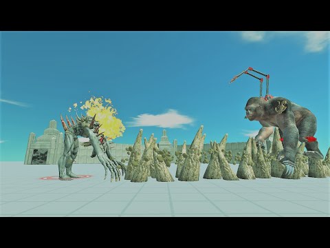 Mutant primates vs infernals team  fort - Animal revolt bettle simulator 2022