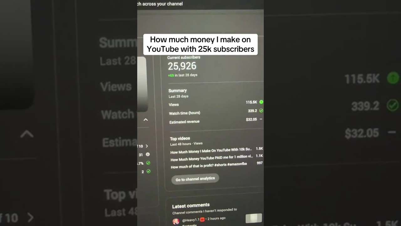 How much money I make on YouTube with 25k subscribers