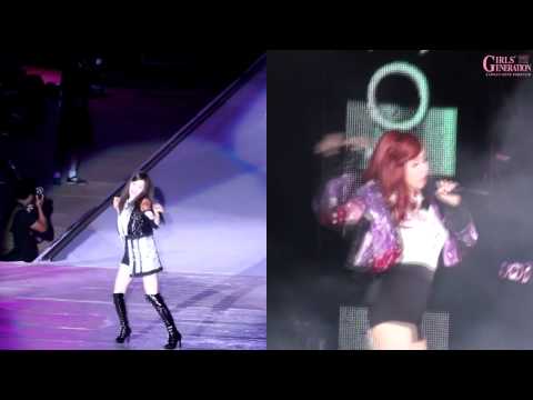 [Fancam mix]120609 TTS feat EXO DJ got us falling in love again (split cam)
