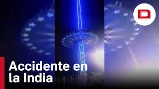 Accidente en un parque de atracciones en la India que deja 16 personas heridas